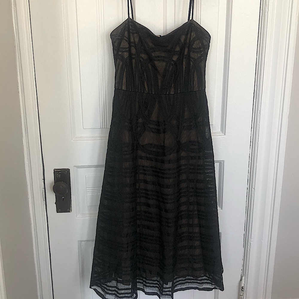 BCBG MaxAzria A Line Mesh Dress. EUC size 10